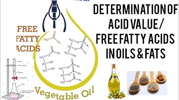 determination of acid value / free fatty acids in oils and fats #biochemistry