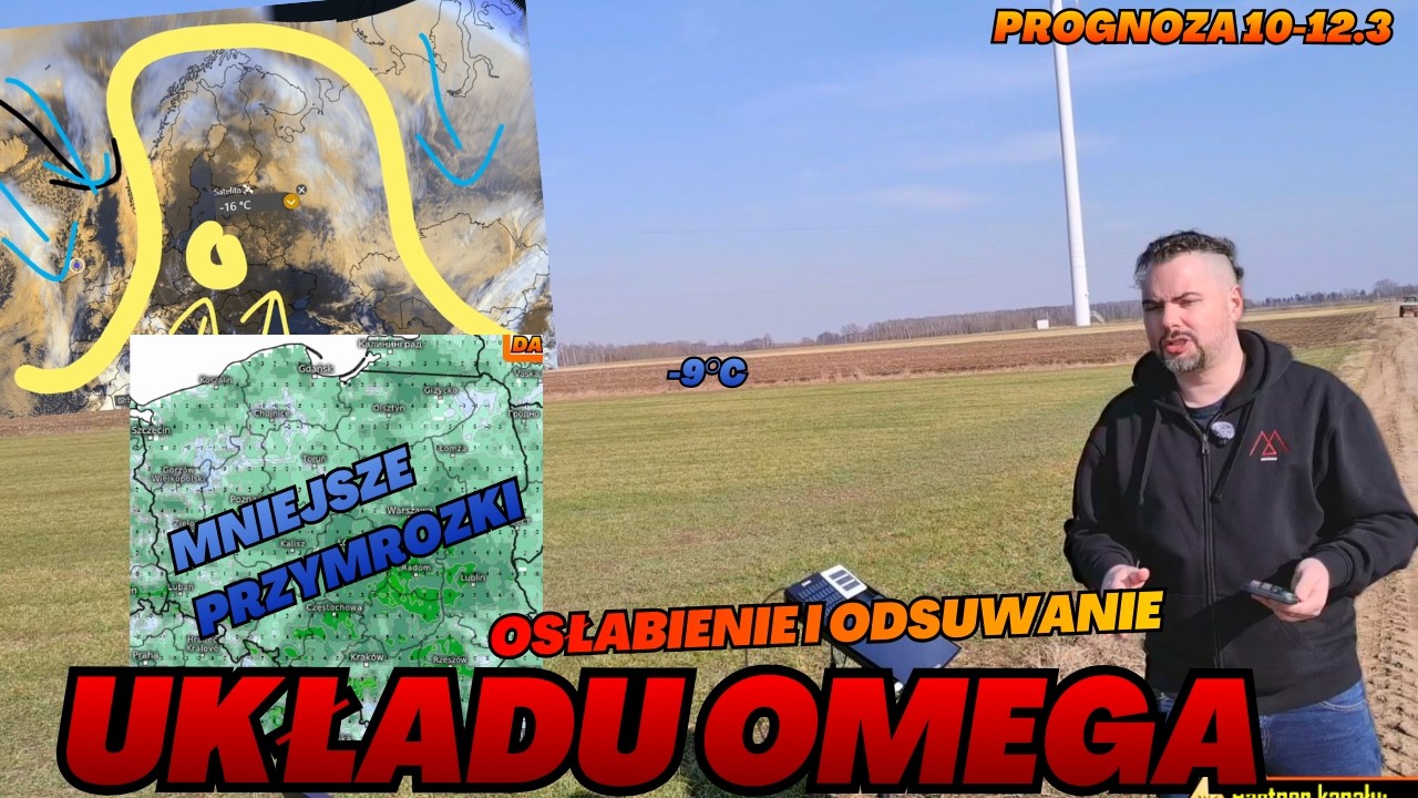 Cieplejsza noc. Lokalne przymrozki. Do 18 st C w środę. Trochę konwekcji. Front chłodny w czwartek.