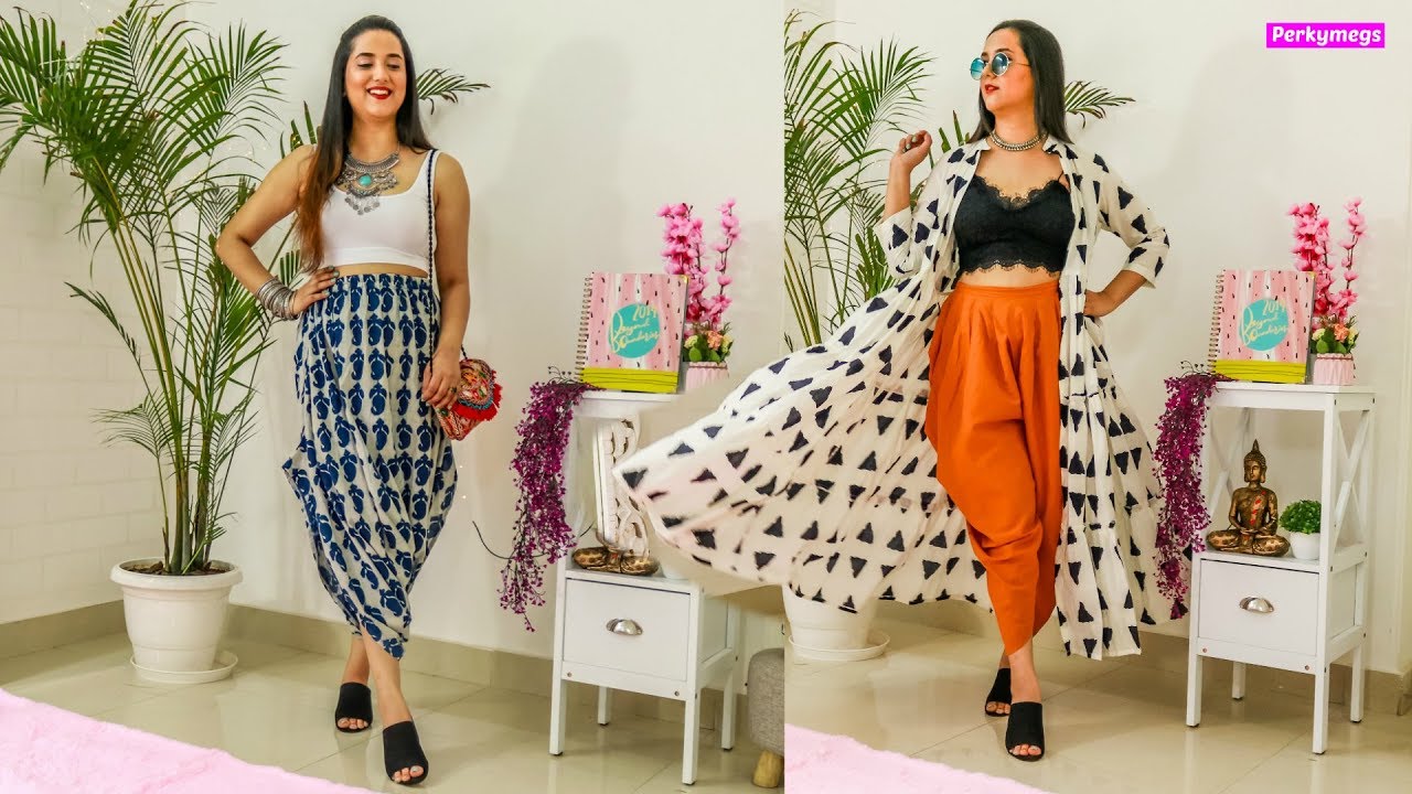 Buy for Women's Maroon Rayon Printed Dhoti Pants - Juniper Online at Best  Price | Trendia