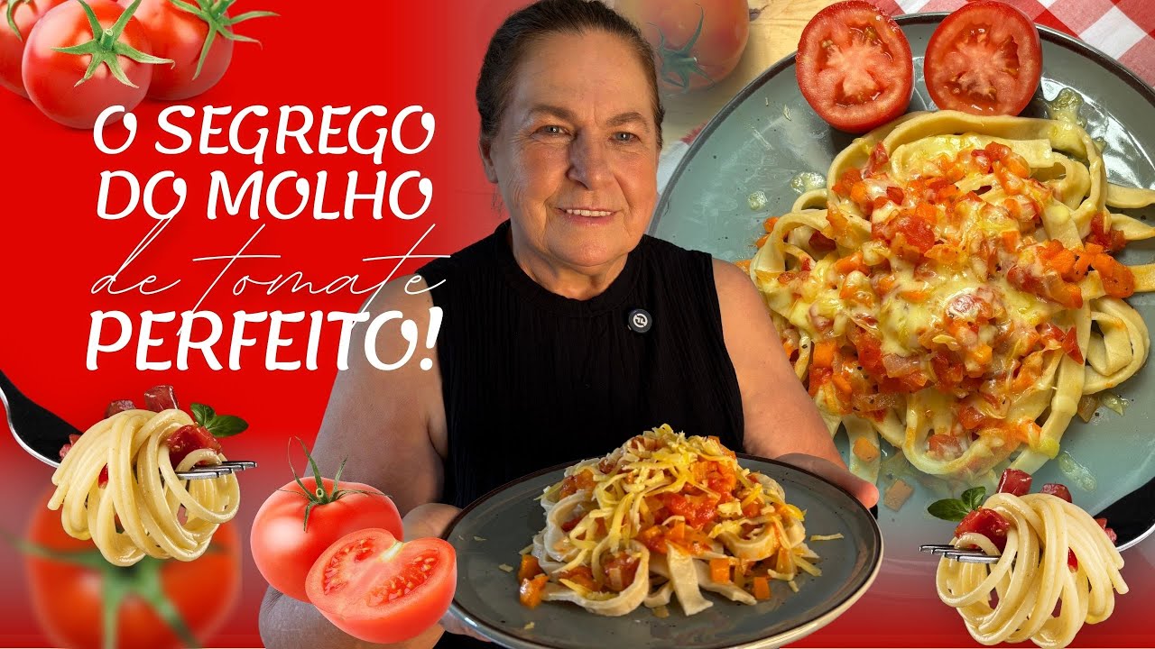 Molho de Tomate Caseiro FÁCIL e Delicioso | Receitas da Mãe Luci