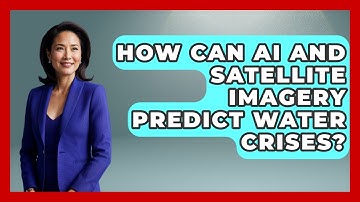 How Can AI And Satellite Imagery Predict Water Crises? - Water Science For Everyone
