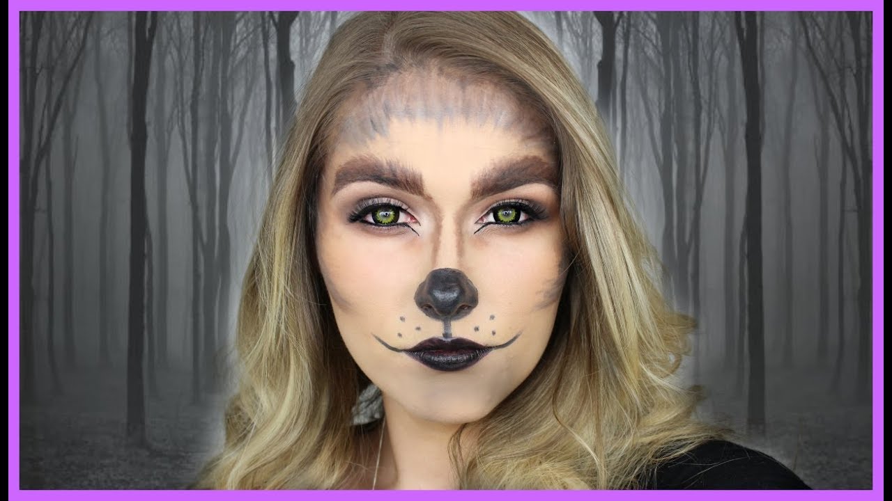 WEREWOLF HALLOWEEN MAKEUP 🐺| shivonmakeupbiz - YouTube