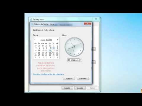 Video: Cómo Cambiar La Hora En Windows 7