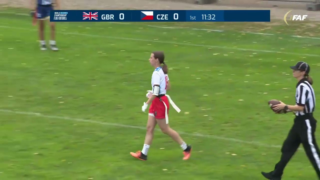 08/27/2024 - 2024 IFAF Flag Football World Cup - Day 1 - Women - Group Play - G Britain vs Czechia