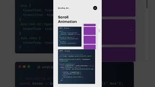 Scroll Animation using JavaScript