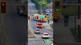 Mad Fire Truck Driving Skills ... #funny #stunt #crash #driving