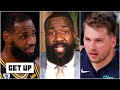 LeBron got tired of hearing about Luka and came out like a freight train - Kendrick Perkins | Get Up