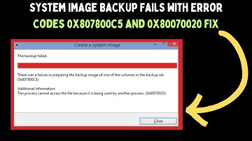 How to Fix System Image Backup Fails with Error Codes 0x807800c5 and 0x80070020 on Windows 11