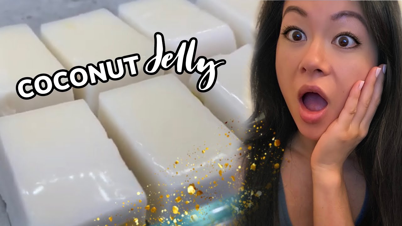 Coconut Jelly Dim Sum Dessert Recipe Using Pacific Foods Coconut Beverage (椰汁糕) | RACK OF LAM