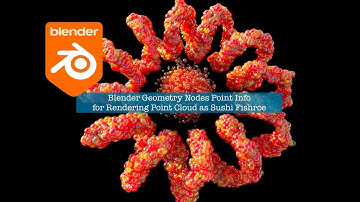 LIVENODING Geometry Nodes Point Info for Rendering Points as Sushi FishRoe