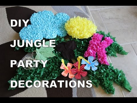  DIY  Jungle Party  Decorations  YouTube 