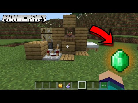 EASY Infinite Emerald Farm For Survival For PE/ Bedrock.