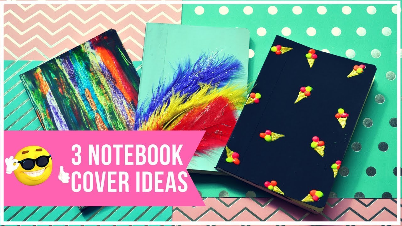 DIY 3 NOTEBOOK COVER IDEAS within 5 MINUTES I BACK TO SCHOOL DIY 2018 I Ep:  1 