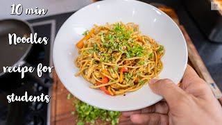 Quick noodles recipe perfect for Beginners | Egg Noodles under 10 min