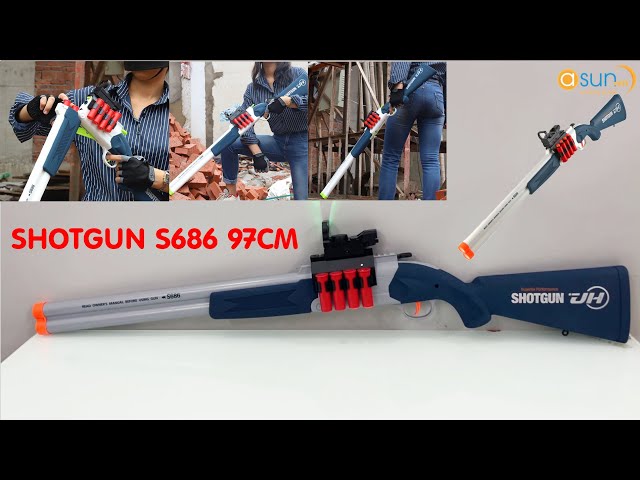 Súng Đồ Chơi Bắn Đạn Xốp Shotgun S686 Xm2031 Văng Cell 97Cm - Asun.Vn -  Youtube