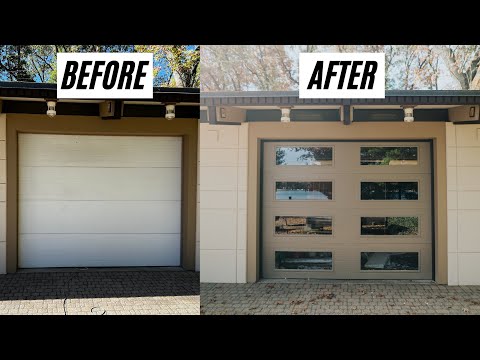 DIY Glass Garage Door Transformation