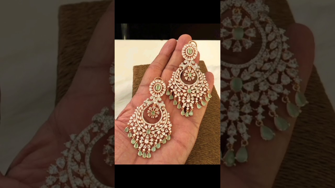 beautiful ❤️😍 earring design for green colour