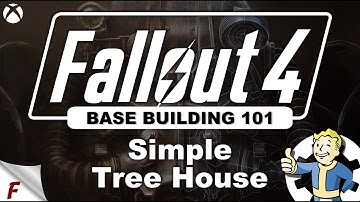 Fallout 4 Simple Treehouse. Sanctuary Base Build Tutorial.