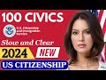 2024 (EASY Answer) USCIS Official 100 Civics Questions &amp; Answers for US Citizenship Interview-uscis