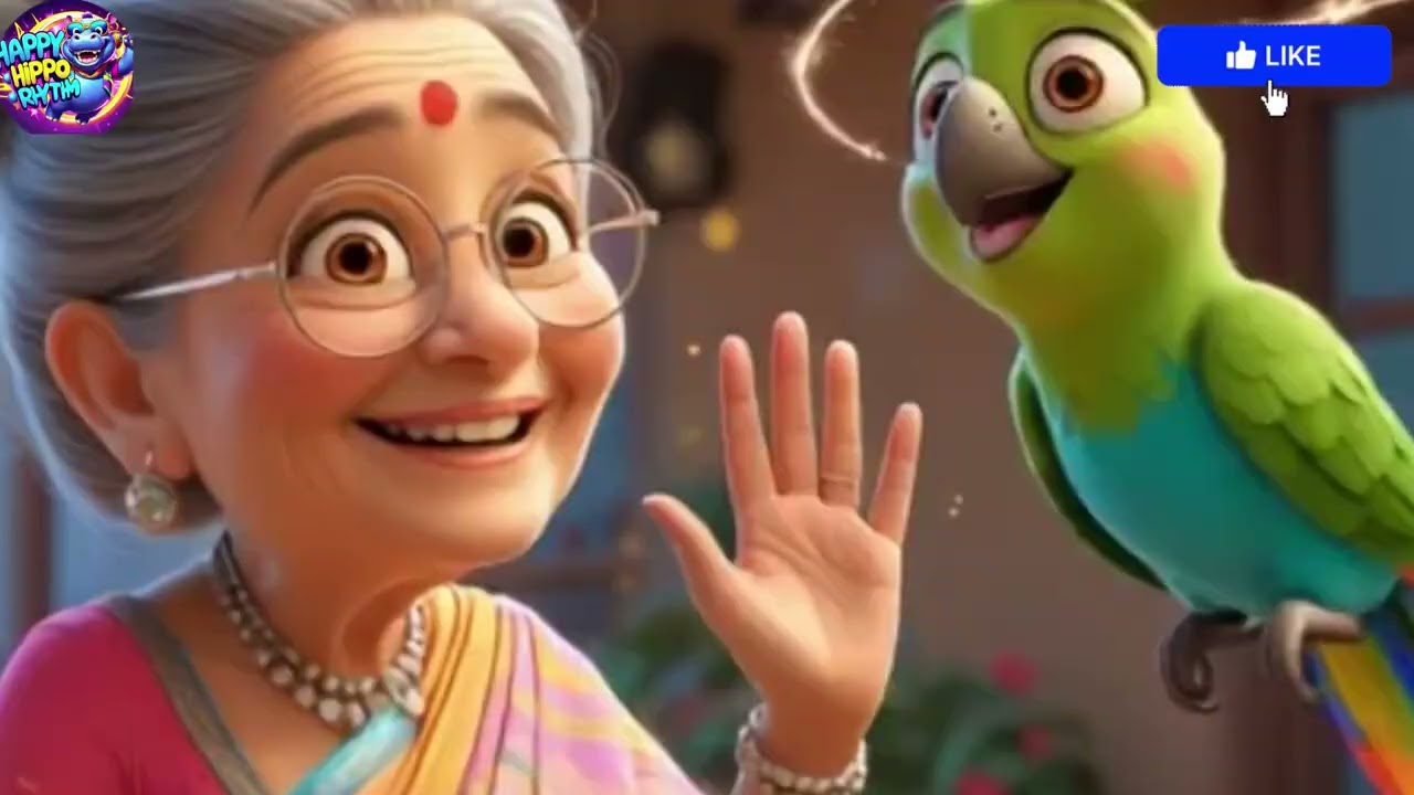 🎶 Daddi Ka Tota Urr Gaya – Kids Song 🎶Happy Hippo Rhythm – Hindi Kids Rhymes & Songs