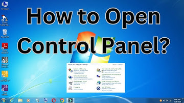 How to Open Control Panel in Windows 7? Computer/Laptop