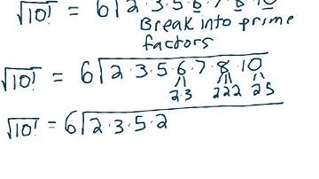 Simplifying the Square Root of 10 Factorial