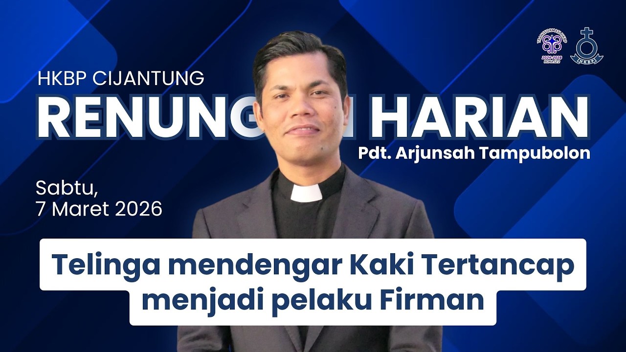 Telinga mendengar Kaki Tertancap menjadi pelaku Firman  | Sabtu, 7 Maret 2026