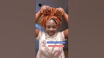 Quick Gele Turban Headwrap Tutorial #turban #headwrapping #scarf #tutorial