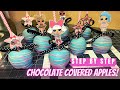 Chocolate Dipped Candy Apples | LOL Surprise Party Favors