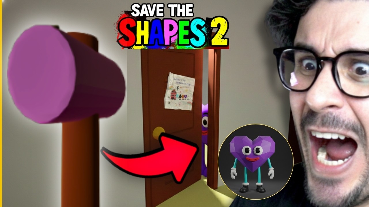 DESCOBRI A PORTA SECRETA DO CAPITULO 2 USANDO MARTELO| SAVE THE SHAPES ...