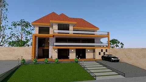 Archicad  19 full and free Tutorial for house design  including rendering UNDER 70 MINUTES !