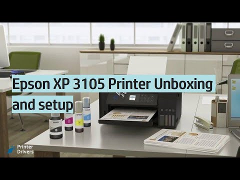 Epson XP 3105 printer Unboxing | Epson XP 3105 ink cartridge installation YouTube