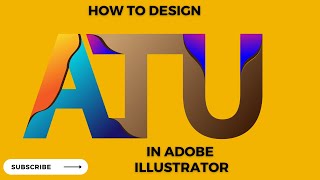 ATU Letters Logo design in illustrator || MG Designing