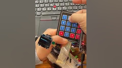ESP32 使用  MicroPython  搭配很難按的 KeyPad 4x4 !!