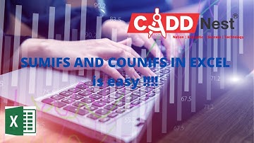 Financial Formulas | SUMIFS | COUNIFS | AVERAGEIFS | CADD Nest |Telugu | Advance excel
