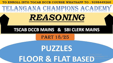 TGCAB DCCB Reasoning Crash Course_Part 18 #reasoning #trending  #dccb #sbimains #viral #crashcourse