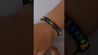 Boxed Bow Bracelet - Rubber bands EASY design. Rainbow Loom.