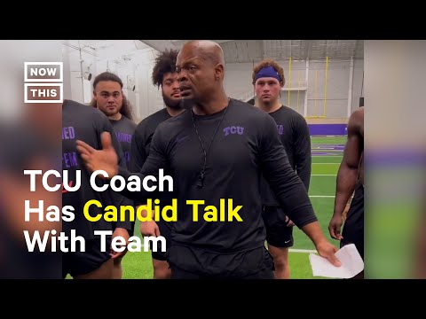 TCU Football Coach Gives Talk on Consent & Accountability to Team