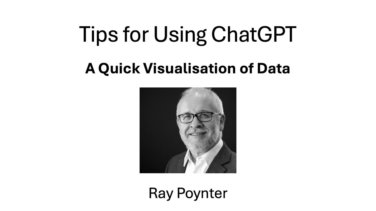 Using ChatGPT to Visualise Data,  NewMR,  Ray Poynter (updated)