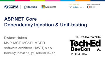 ASP.NET Core - Dependency Injection, Unit testing [Robert Haken, TechEd Praha 04/2016]