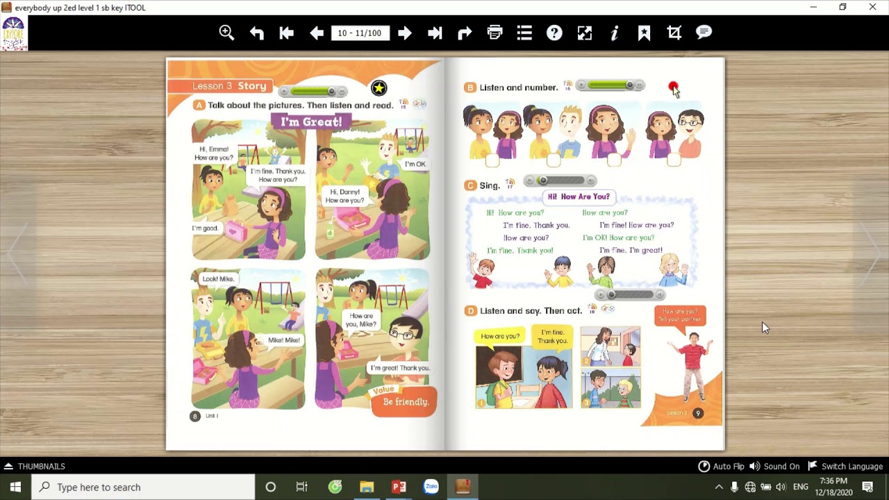 Everybody Up 1 - Unit 1 - lesson 3 review by Ms.Dung! - YouTube