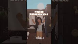 bloxburg modern bathroom build idea! #bloxburg #bloxburgbuild #bloxburgupdate