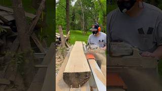 Sliced some NICE Spalted Maple Slabs on my Logosol F2+ Chainsaw Mill!