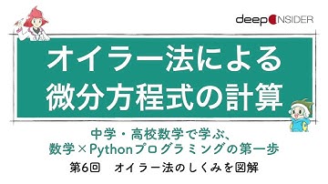オイラー法による微分方程式の計算 ― 数学×Pythonプログラミング入門