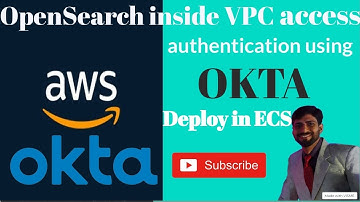 OpenSearch inside VPC access authentication managed by OKTA | OKTA OpenId Connect Demo | AWS ECS