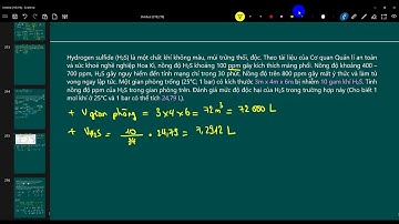 Hydrogen sulfide (H2S) là một chất khí không màu, mùi trứng thối, độc. Theo tài liệu của Cơ quan