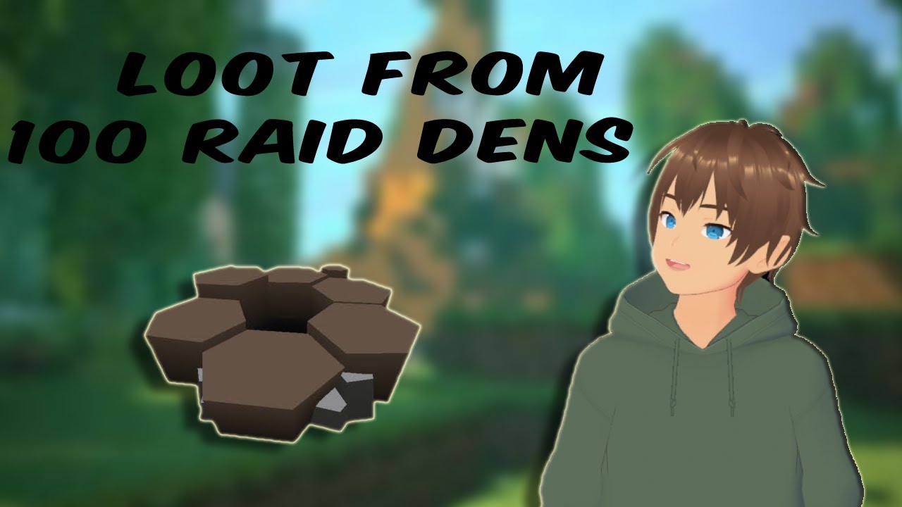 What loot can you get from 100 raid dens pixelmon YouTube