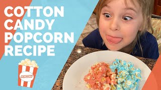 Cotton Candy Popcorn Recipe