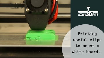 Monoprice Maker Select mini printing a simple whiteboard holder