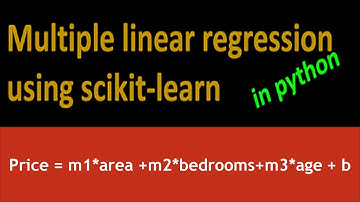 Machine Learning Using Python: Linear Regression Multiple Variables, Lesson 9: Urdu,Hindi